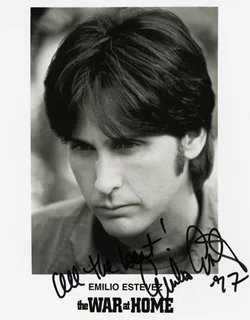 Emilio Estevez autograph