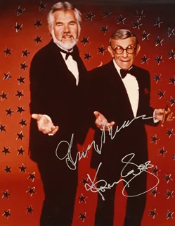 George Burns & Kenny Rogers autograph