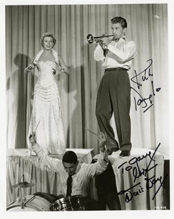 Kirk Douglas & Doris Day autograph
