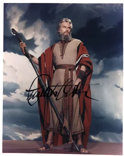 Charlton Heston autograph