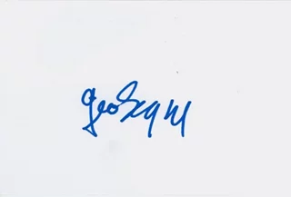 George Segal autograph