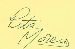 Rita Moreno autograph