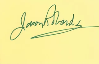 Jason Robards autograph