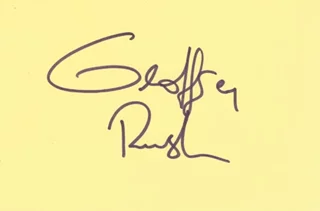 Geoffrey Rush autograph