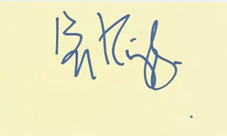 Ben Kingsley autograph
