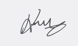 Kenny G autograph