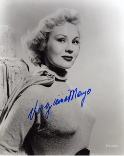Virginia Mayo autograph