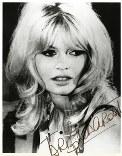 Brigitte Bardot autograph
