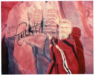Charlton Heston autograph