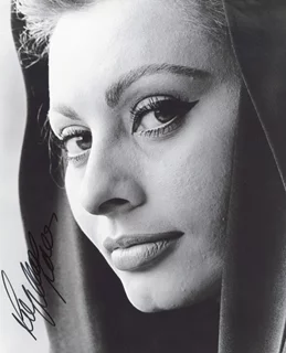 Sophia Loren autograph