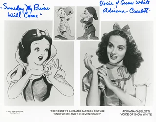 Adriana Caselotti autograph