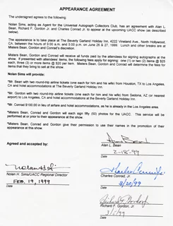 Astronaut Contract autograph