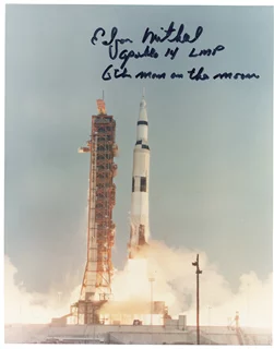 Edgar Mitchell autograph