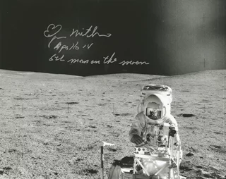 Edgar Mitchell autograph