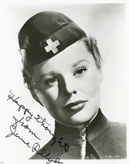 June Allyson autograph