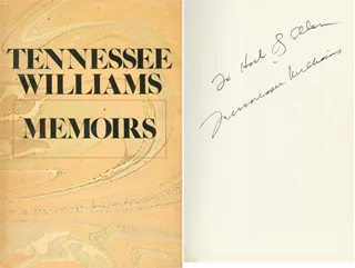 Tennessee Williams autograph