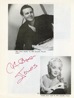 Carolyn Jones autograph