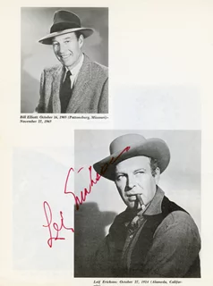 Leif Erickson autograph