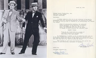 Bing Crosby autograph