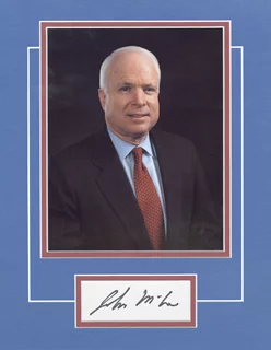 John McCain autograph