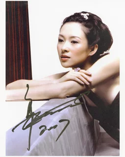 Ziyi Zhang autograph
