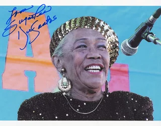 Sugar Pie DeSanto autograph
