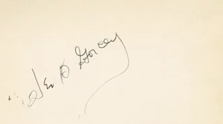 Leo B. Gorcey autograph