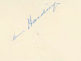 Ann Harding autograph