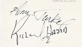 Richard Harris autograph