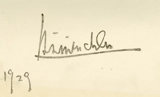 H.L. Menken autograph