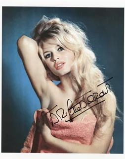 Brigitte Bardot autograph