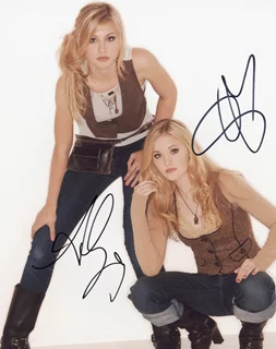 AJ and Aly Michalka autograph