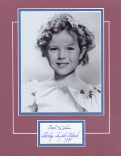 Shirley Temple autograph