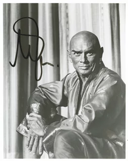 Yul Brynner autograph