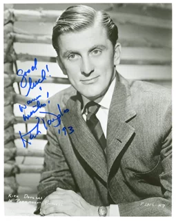 Kirk Douglas autograph