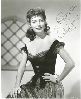 Ava Gardner autograph