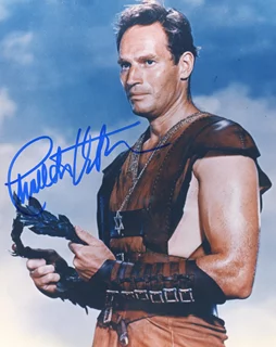Charlton Heston autograph
