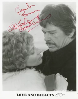 Charles Bronson & Jill Ireland autograph