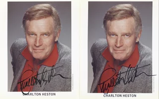 Charlton Heston autograph