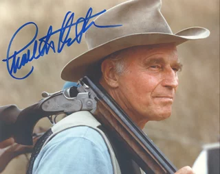 Charlton Heston autograph