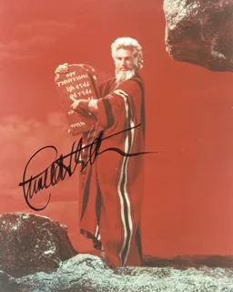 Charlton Heston autograph