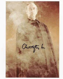 Christopher Lee autograph