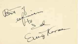 Ernie Kovacs autograph