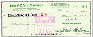 Jack Haley autograph