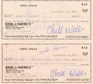 Chill Wills autograph