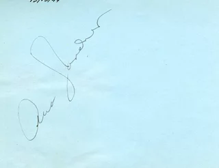 Ava Gardner autograph