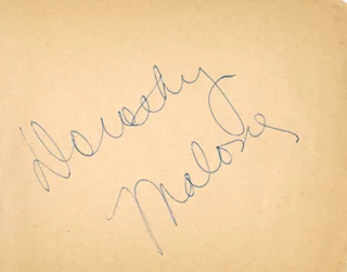 Dorothy Malone autograph