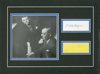 Rogers and Hammerstein autograph