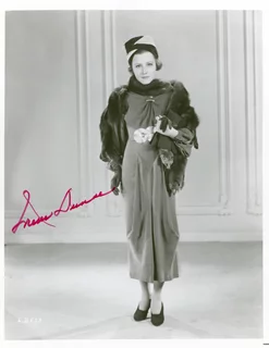 Irene Dunne autograph