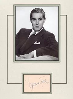 Tyrone Power autograph